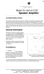 GAI-Tronics 751-002 Manual rápido