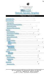 GAI-Tronics DSA-201 사용자 설명서