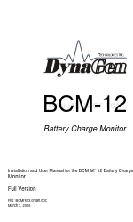 DynaGen BCM-12 Руководство по установке и эксплуатации