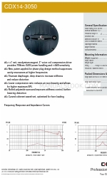 Celestion CDX14-3050 사양