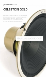 Celestion G12 ALNICO GOLD Broszura