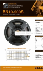 Celestion Orange Label Series BN10-200S Spezifikationen