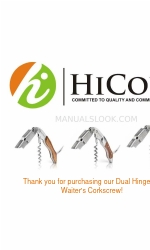 HiCoup Dual Hinge Waiter's Corkscrew 사용자 설명서