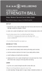 Gaiam 05-62104 Setup, Workout Tips And Care & Safety Manual