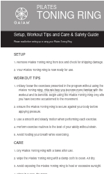 Gaiam 05-63872 Manuel d'installation, de conseils d'entraînement, d'entretien et de sécurité