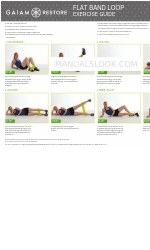 Gaiam FLAT BAND LOOP 연습 매뉴얼