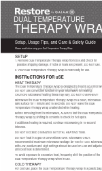 Gaiam Restore Dual Temperature Therapy Wrap Посібник з використання, догляду та техніки безпеки