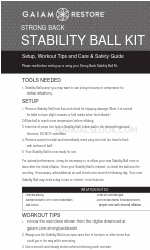 Gaiam restore 05-61848 Setup, Workout Tips And Care & Safety Manual