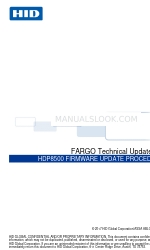 HID Fargo HDP8500 Procedure voor bijwerken firmware