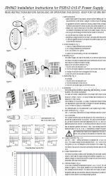 Automation Direct Rhino PSB12-015-P Installation Instructions