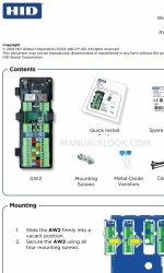 HID AW2 Manuale di installazione rapida