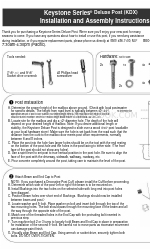 Gaines Keystone Deluxe Post Instructions d'installation et d'assemblage