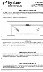 DynaLock 3001 TJ31 Series Installation Instructions Manual