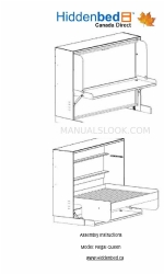 Hiddenbed Regal Queen Manual de instrucciones de montaje