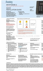 Hiddn KryptoDisk 2 Quick Installation Manual