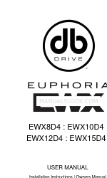 DB Drive Euphoria EWX10D4 Gebruikershandleiding