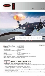 Dynam F4U Corsair Gebruiksaanwijzing