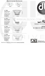 DB Drive Okur K1 10S4 Instructions d'installation et manuel du propriétaire