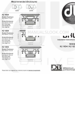 DB Drive Okur K2 12D4 取付説明書＆取扱説明書