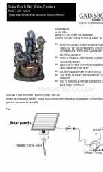 Gainsborough Solar Boy & Girl Water Feature Інструкція із застосування