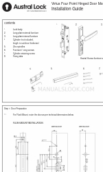 Gainsborough Austral Lock Virtus Four Point Hinged Door Mortice Lock Manuel d'installation