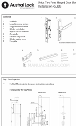 Gainsborough Austral Lock Virtus Two Point Hinged Door Mortice Lock Installatiehandleiding