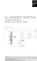 Gainsborough G+ LOCKSET 설치 지침 매뉴얼