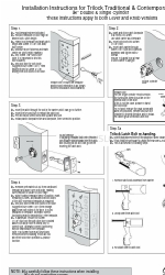 Gainsborough Trilock Contemporary Series Manual de instruções de instalação