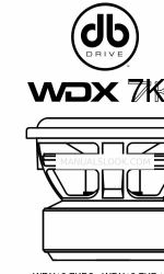 DB Drive WDX18 7KD2 Gebruikershandleiding