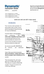 Dynamatic 4000 Instructieblad