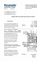 Dynamatic 4000 Instructieblad