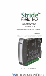 AutomationDirect Stride SIO-MB04RTDS Benutzerhandbuch