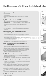 Hideaway Soft Close Instrucciones de instalación