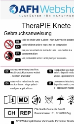 AFH Webshop TheraPIE Knete Instruções de utilização