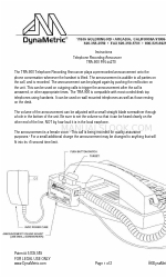 DynaMetric TRA-900 Instrukcje