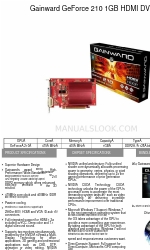 Gainward 210 1024MB DDR2 Brochure