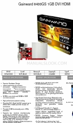 Gainward 8400GS 1GB DVI HDMI Brochure