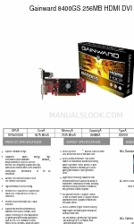 Gainward 8400GS 256MB HDMI DVI Opuscolo