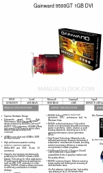 Gainward 9500GT 1GB DDR2 パンフレット