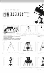 Celestron PowerSeeker 127EQ 빠른 설정 매뉴얼