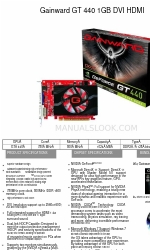 Gainward GT 440 1024MB DDR3 Opuscolo