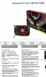 Gainward GT 440 1024MB GDDR5 Brochure