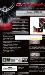 Gainward GT 520 1024MB Brochure