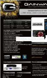 Gainward GT 630 2048MB Brochure