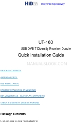 Hides UT-160 Manuale di installazione rapida