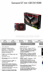 Gainward GT430 1024MB DDR3 Brochure