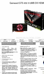 Gainward GTS 450 512MB DVI HDMI Brochure