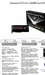 Gainward GTX 470 1280MB Dual DVI Broşür