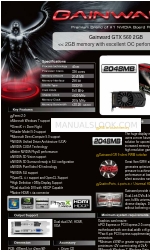 Gainward GTX 560 2048MB パンフレット