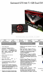 Gainward GTX 560 TI 1024MB GDDR5 Brochura